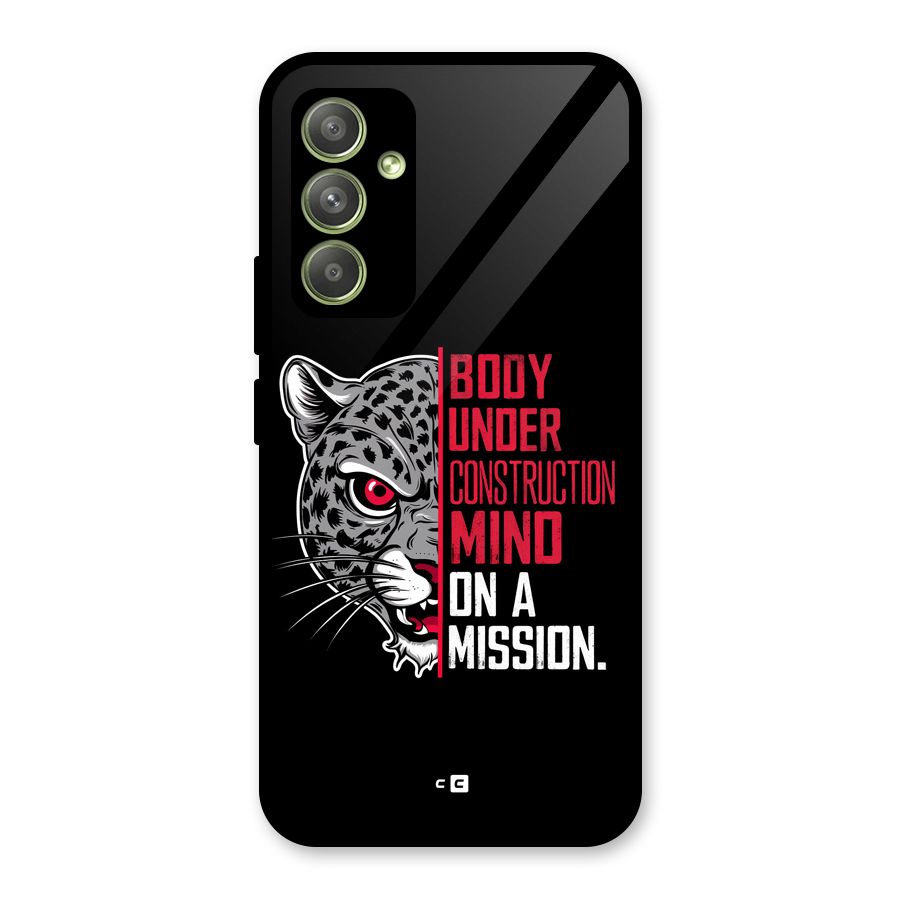 Mind On A Mission Glass Back Case for Galaxy A54