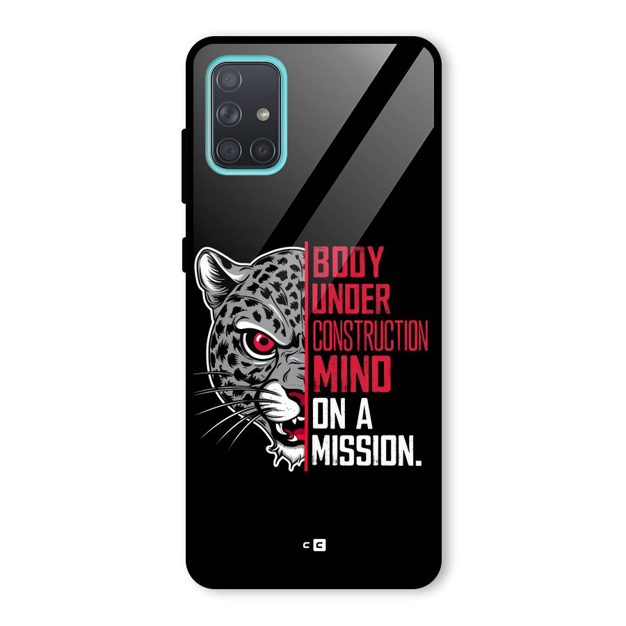 Mind On A Mission Glass Back Case for Galaxy A71