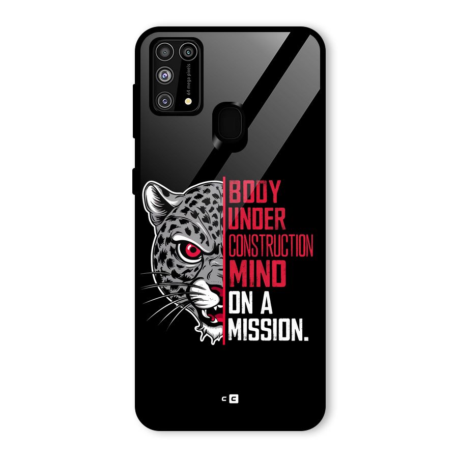 Mind On A Mission Glass Back Case for Galaxy F41