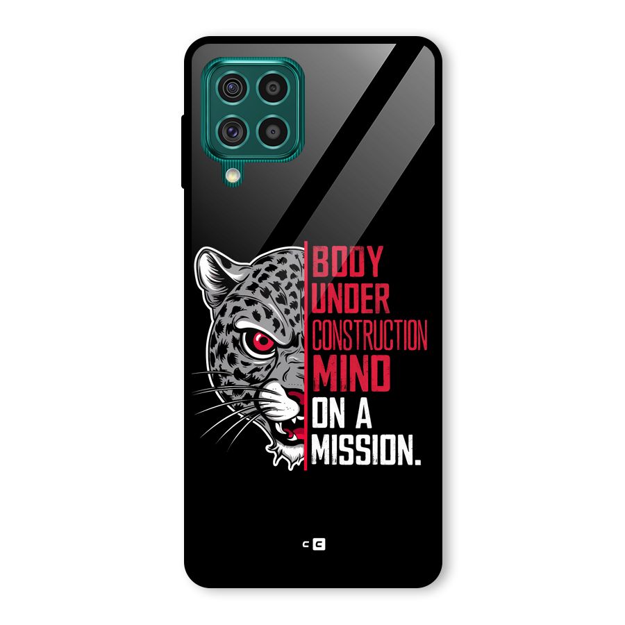 Mind On A Mission Glass Back Case for Galaxy F62