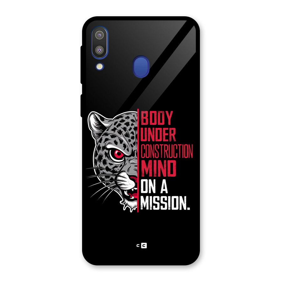 Mind On A Mission Glass Back Case for Galaxy M20