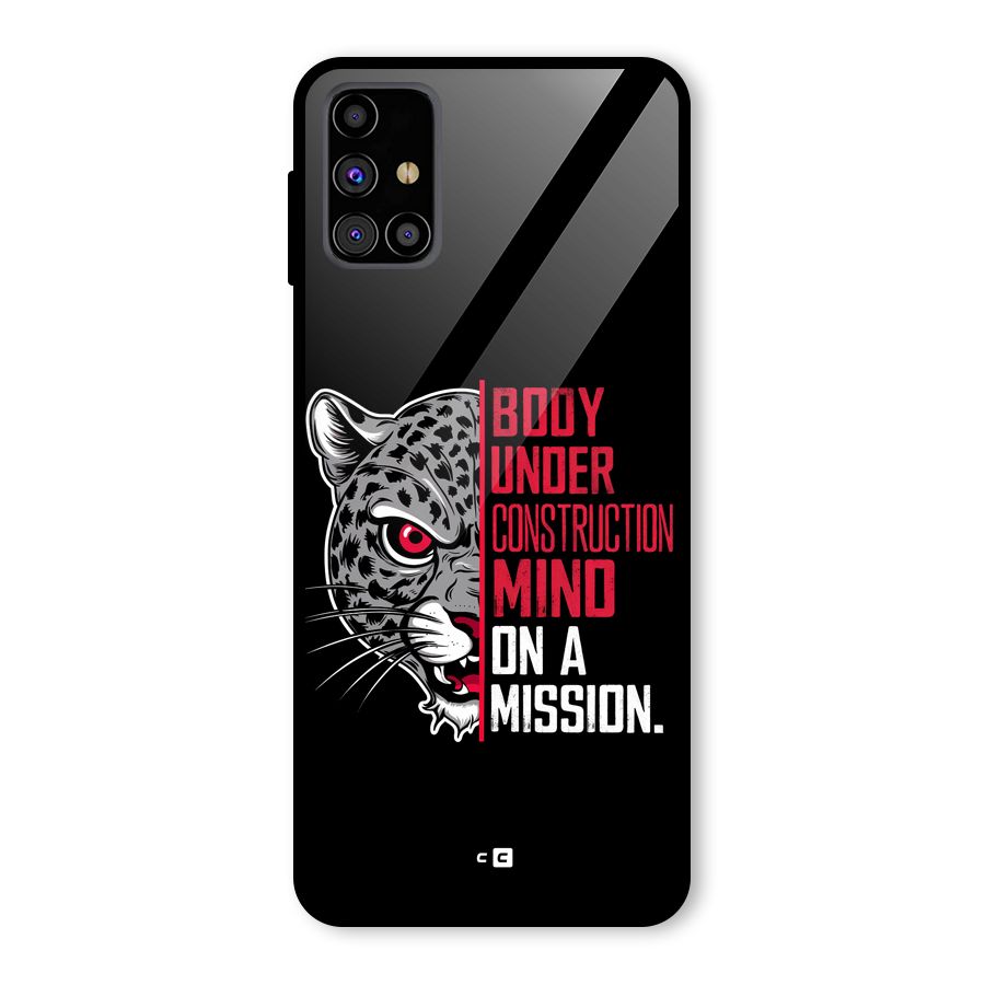 Mind On A Mission Glass Back Case for Galaxy M31s
