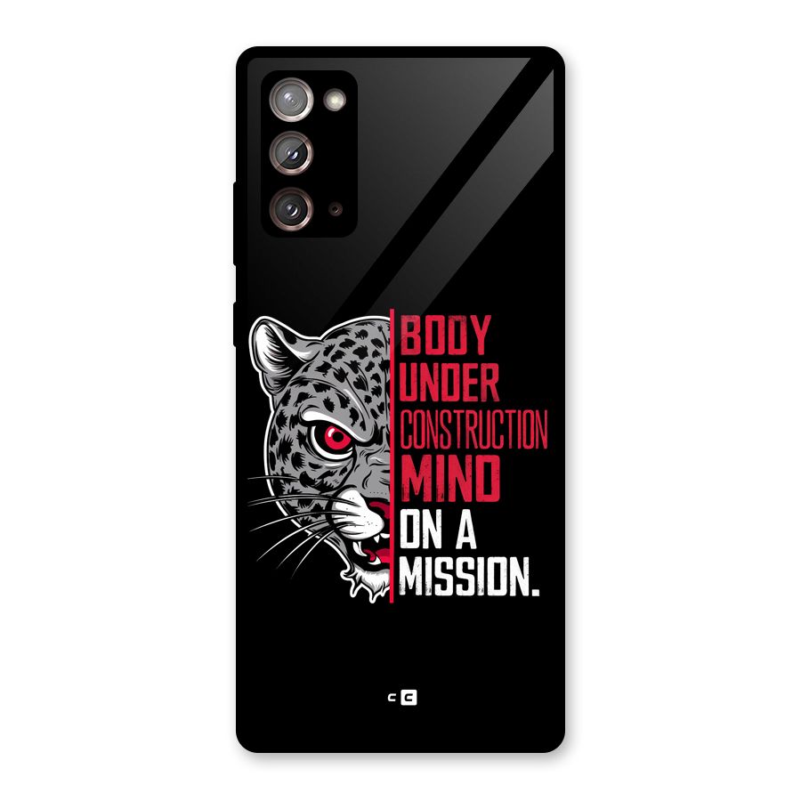 Mind On A Mission Glass Back Case for Galaxy Note 20
