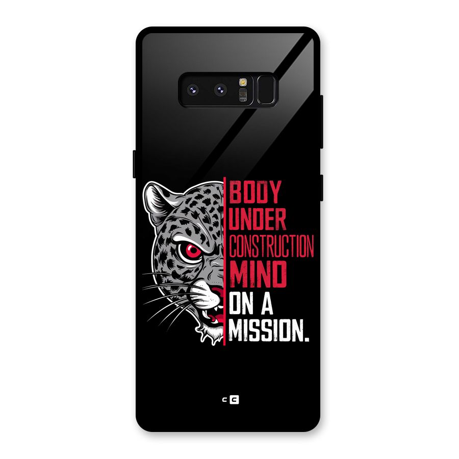 Mind On A Mission Glass Back Case for Galaxy Note 8