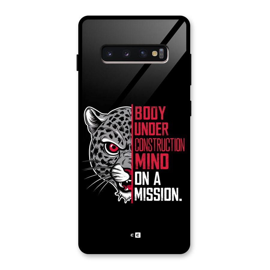 Mind On A Mission Glass Back Case for Galaxy S10 Plus