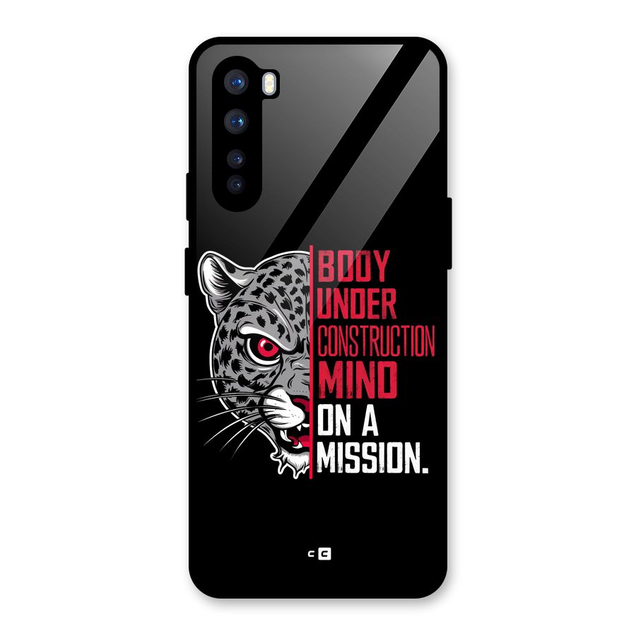 Mind On A Mission Glass Back Case for OnePlus Nord