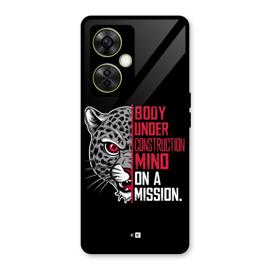 Mind On A Mission Glass Back Case for OnePlus Nord CE 3 Lite