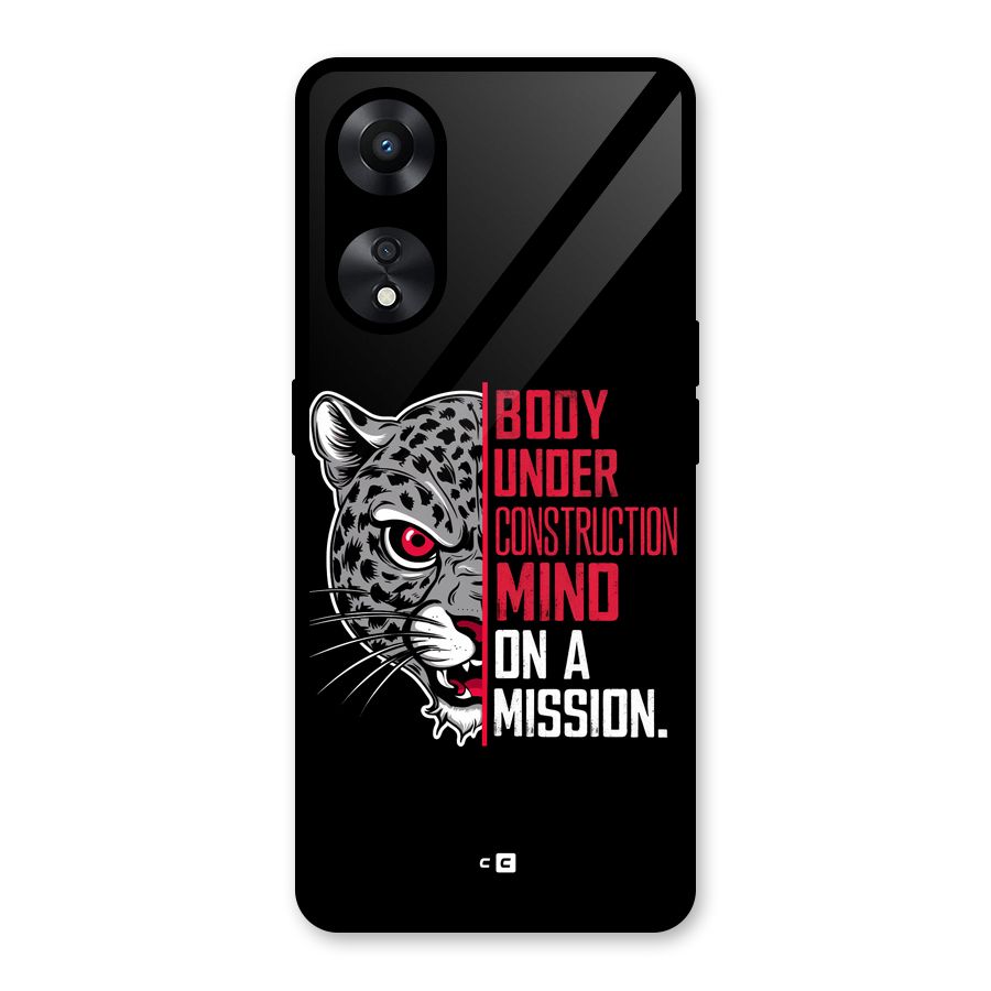Mind On A Mission Glass Back Case for Oppo A78
