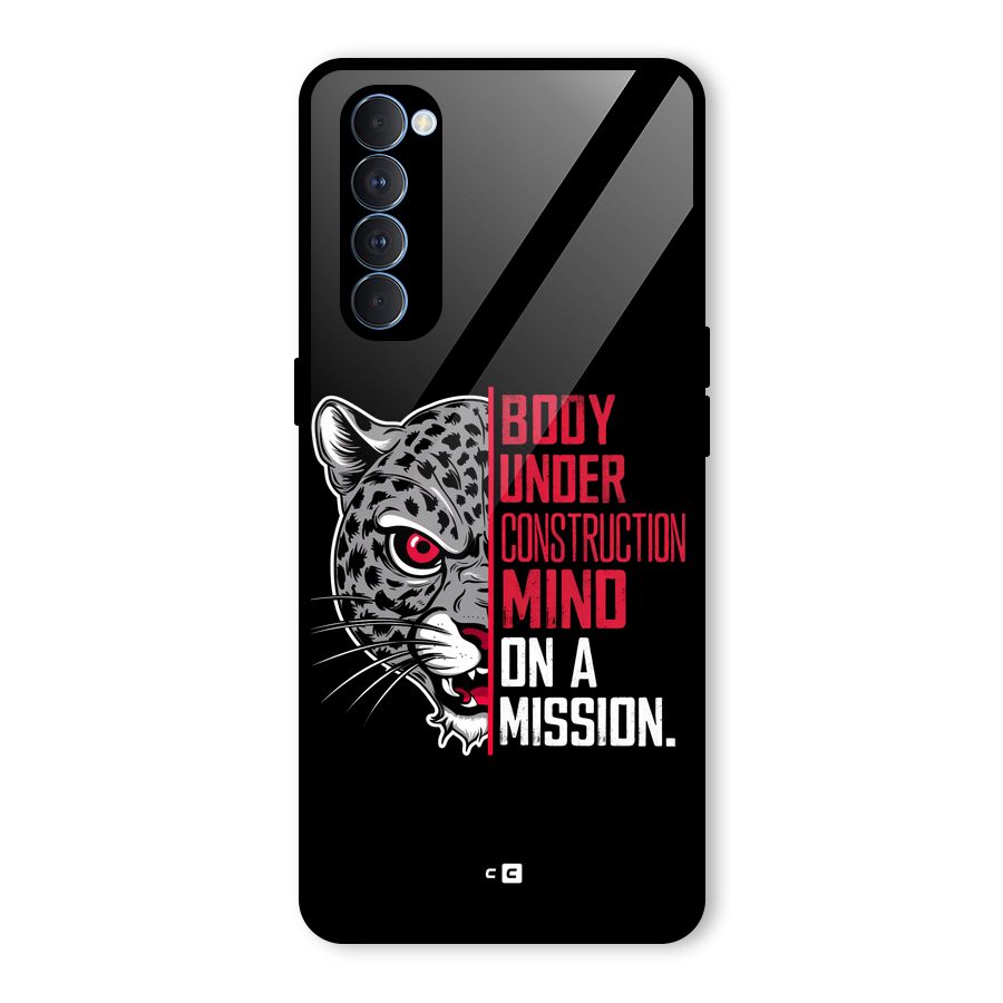 Mind On A Mission Glass Back Case for Oppo Reno4 Pro