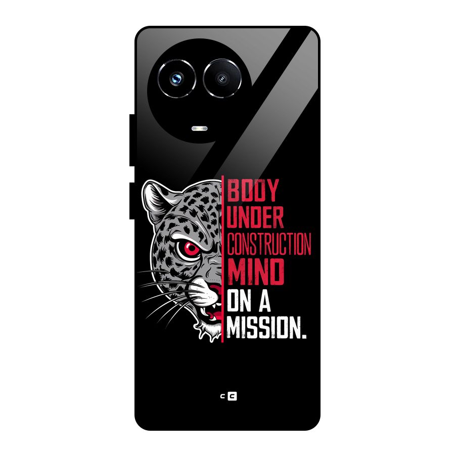 Mind On A Mission Glass Back Case for Realme 11X