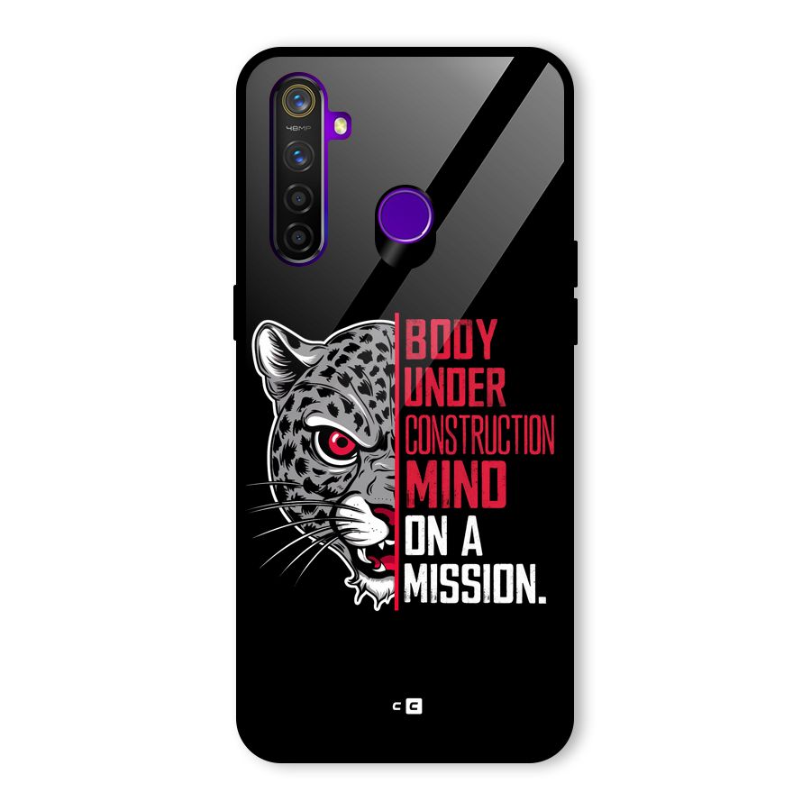 Mind On A Mission Glass Back Case for Realme 5 Pro