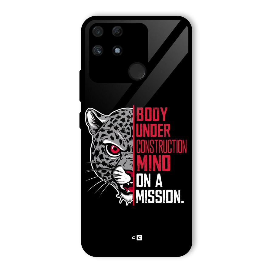 Mind On A Mission Glass Back Case for Realme Narzo 50A