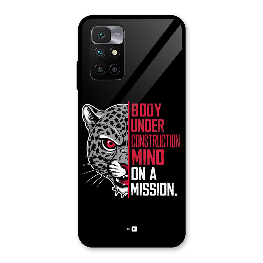Mind On A Mission Glass Back Case for Redmi 10 Prime