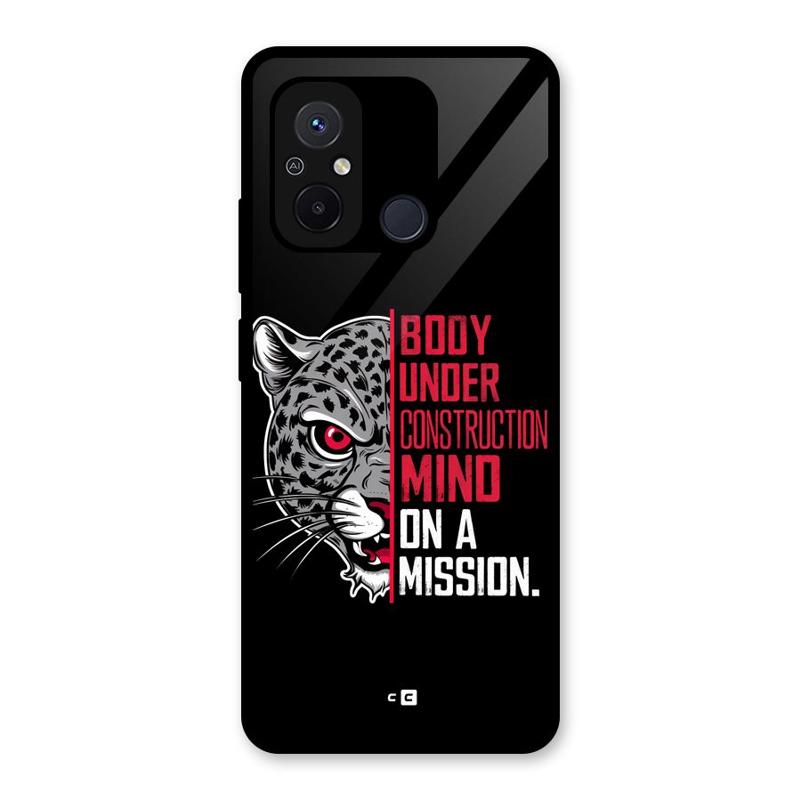 Mind On A Mission Glass Back Case for Redmi 12C