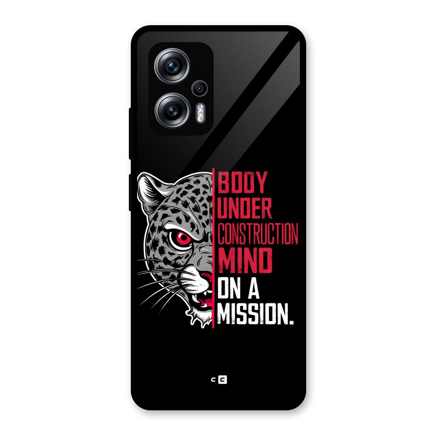 Mind On A Mission Glass Back Case for Redmi K50i