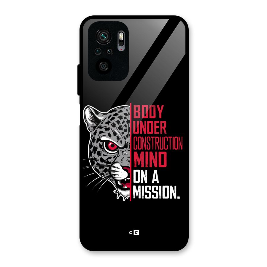 Mind On A Mission Glass Back Case for Redmi Note 10