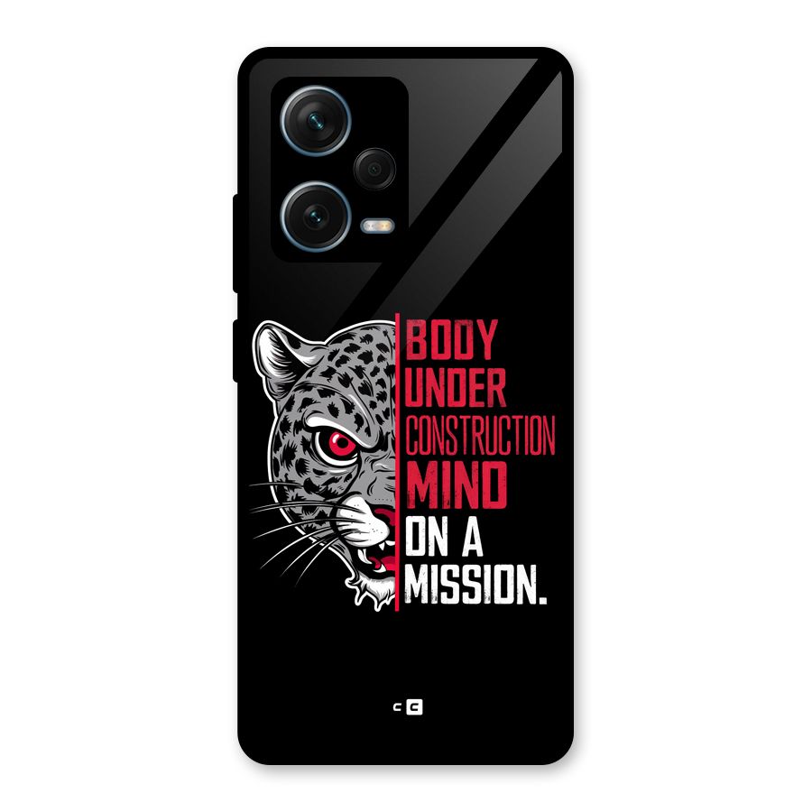 Mind On A Mission Glass Back Case for Redmi Note 12 Pro Plus 5G