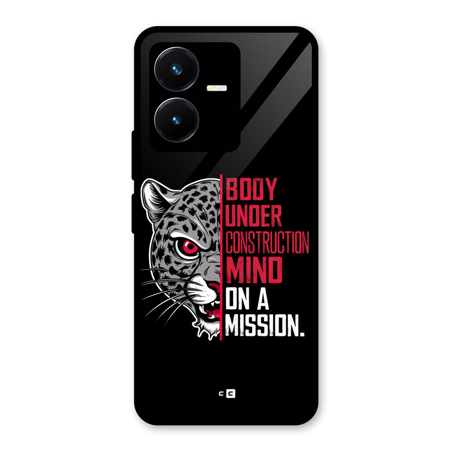 Mind On A Mission Glass Back Case for Vivo Y22s