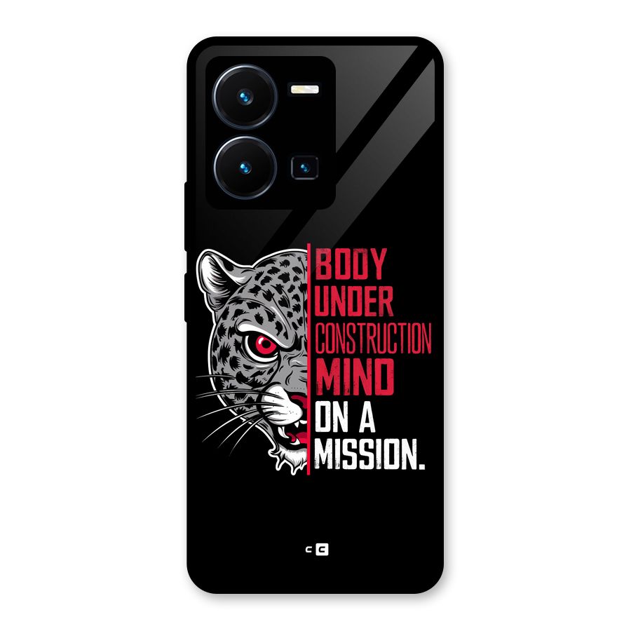 Mind On A Mission Glass Back Case for Vivo Y35