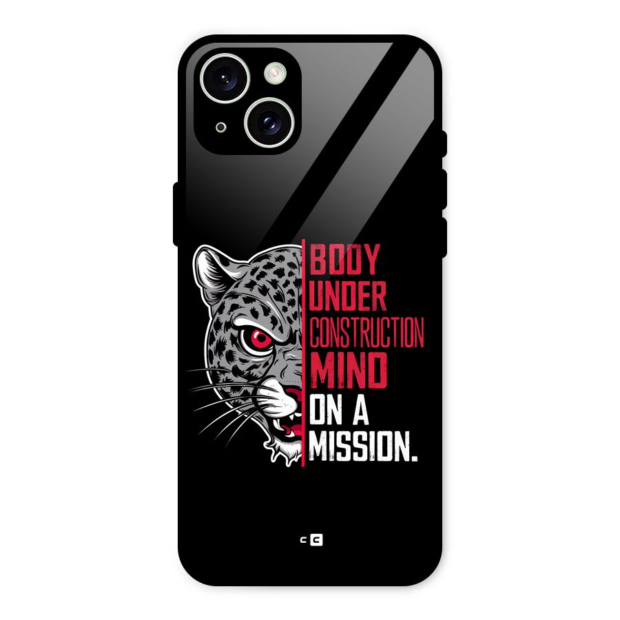 Mind On A Mission Glass Back Case for iPhone 15 Plus