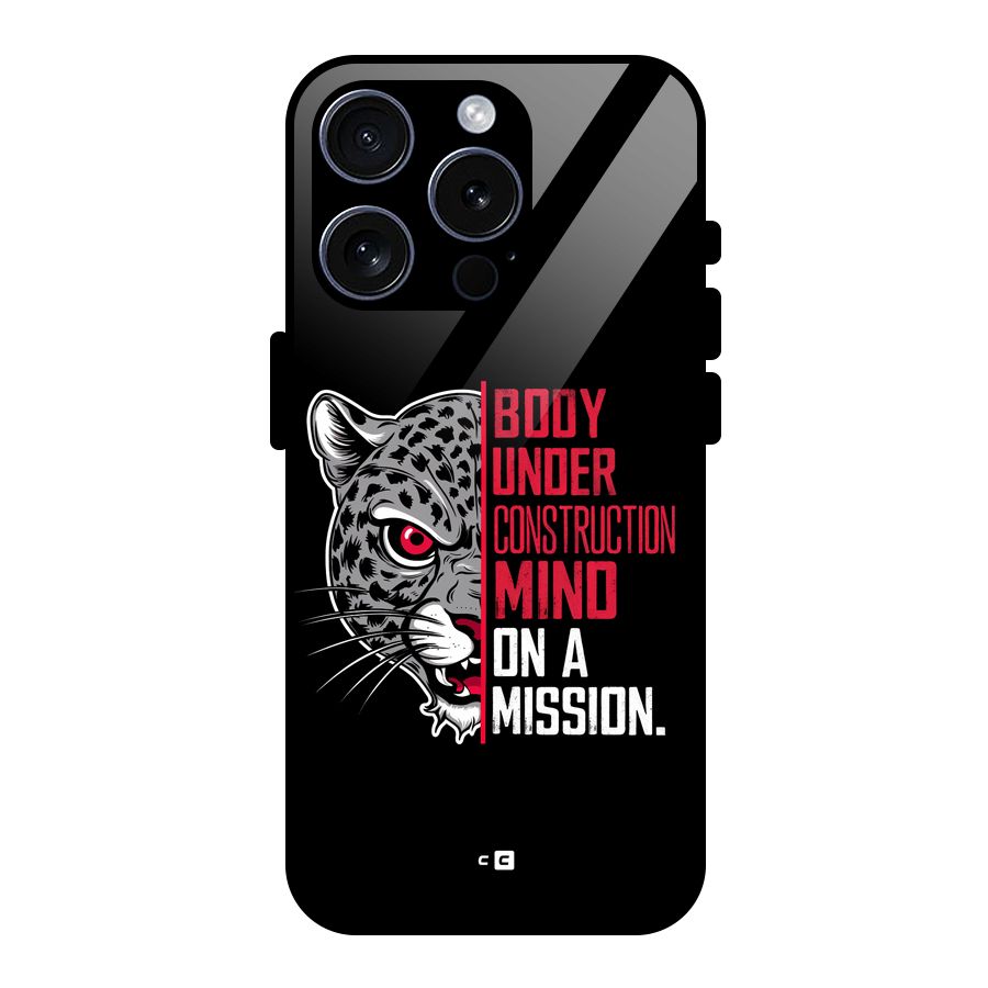 Mind On A Mission Glass Back Case for iPhone 15 Pro