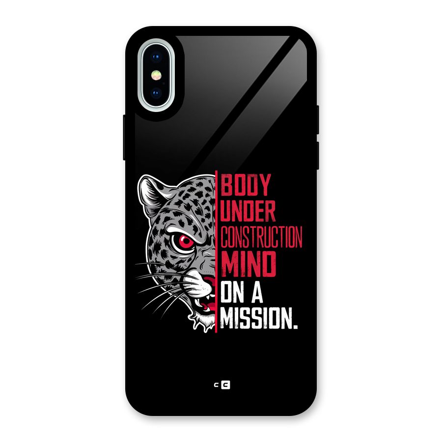 Mind On A Mission Glass Back Case for iPhone XS