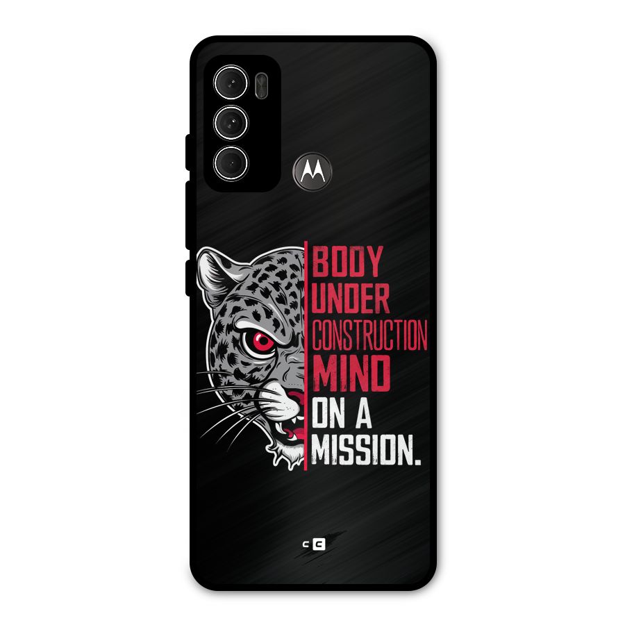 Mind On A Mission Metal Back Case for Moto G60