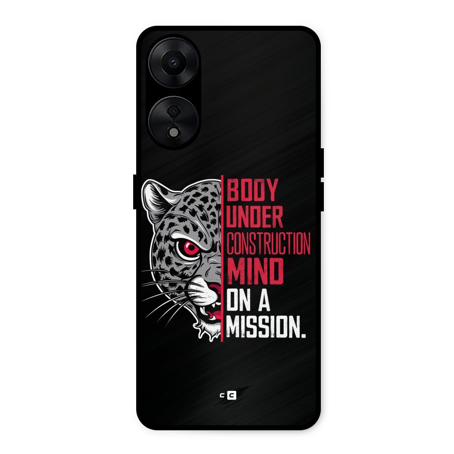 Mind On A Mission Metal Back Case for Oppo A78 5G