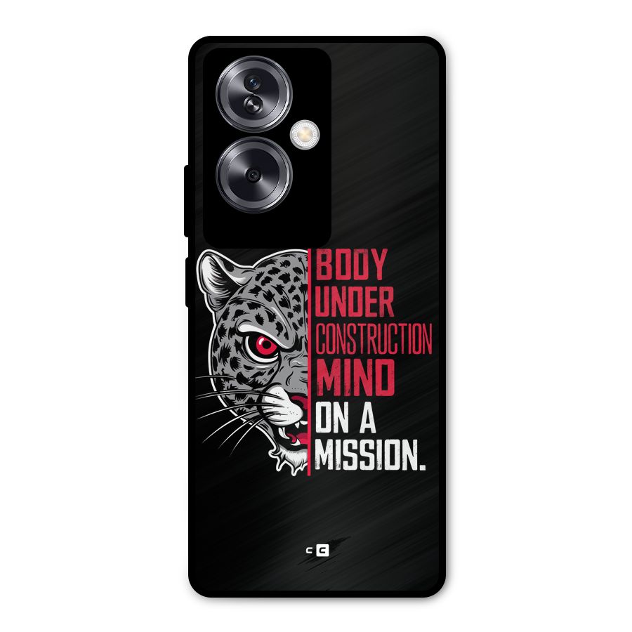 Mind On A Mission Metal Back Case for Oppo A79 5G