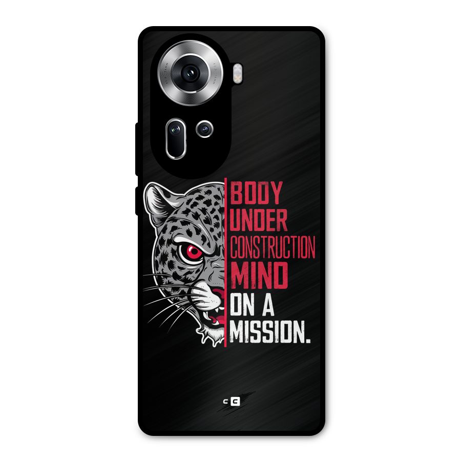 Mind On A Mission Metal Back Case for Oppo Reno11 5G
