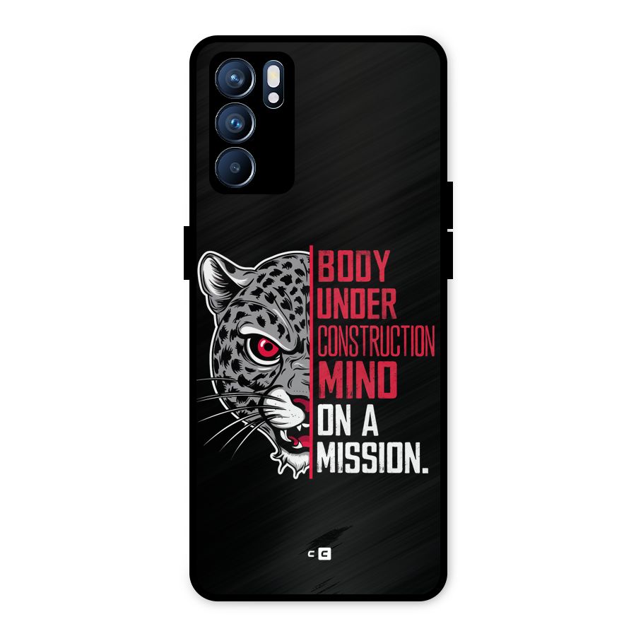 Mind On A Mission Metal Back Case for Oppo Reno6 5G