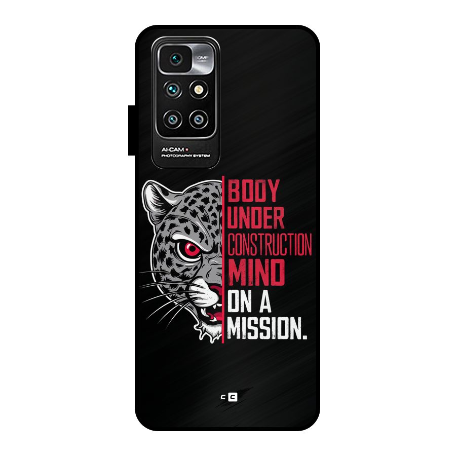 Mind On A Mission Metal Back Case for Redmi 10 Prime