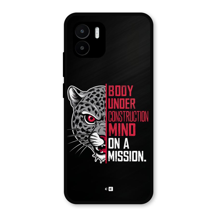 Mind On A Mission Metal Back Case for Redmi A1