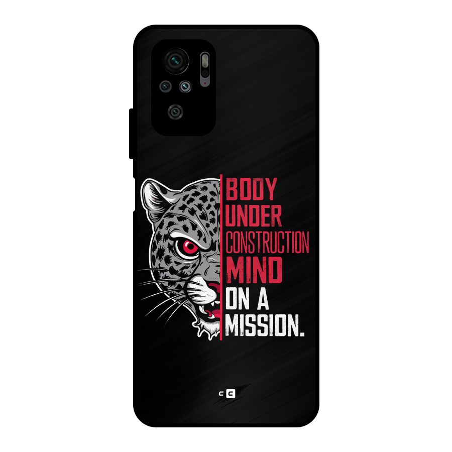 Mind On A Mission Metal Back Case for Redmi Note 10S