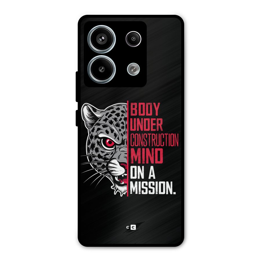 Mind On A Mission Metal Back Case for Redmi Note 13 Pro 5G