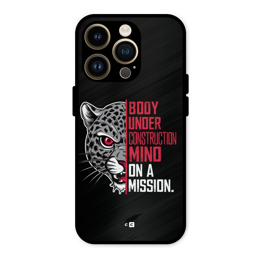 Mind On A Mission Metal Back Case for iPhone 14 Pro
