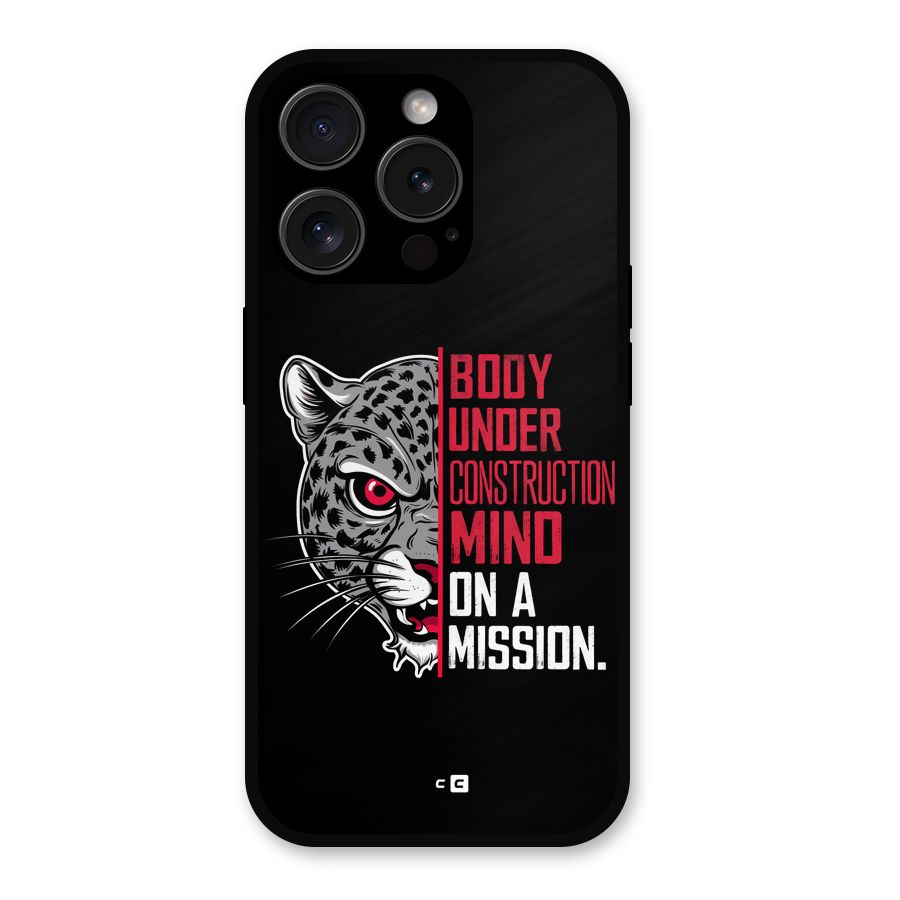 Mind On A Mission Metal Back Case for iPhone 15 Pro