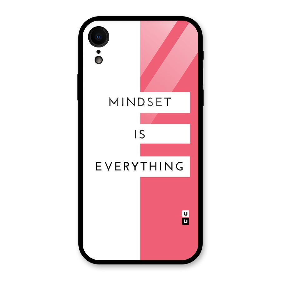 Mindset is Everything Glass Back Case for iPhone XR