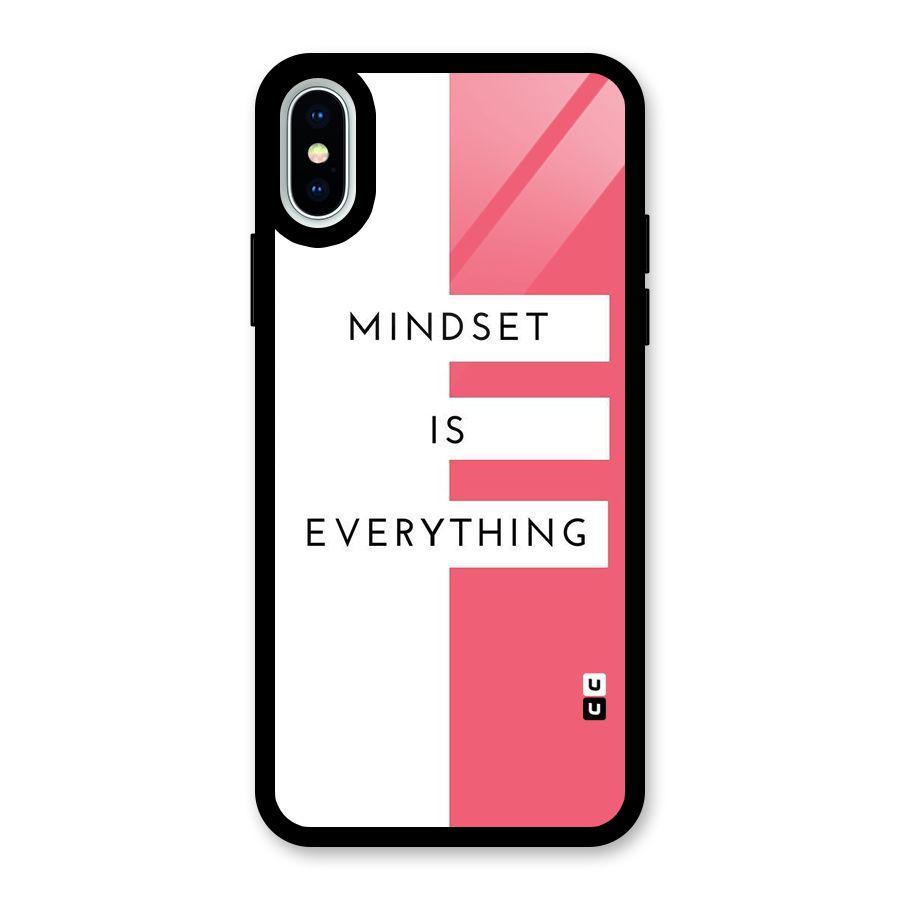 Mindset is Everything Glass Back Case for iPhone XS