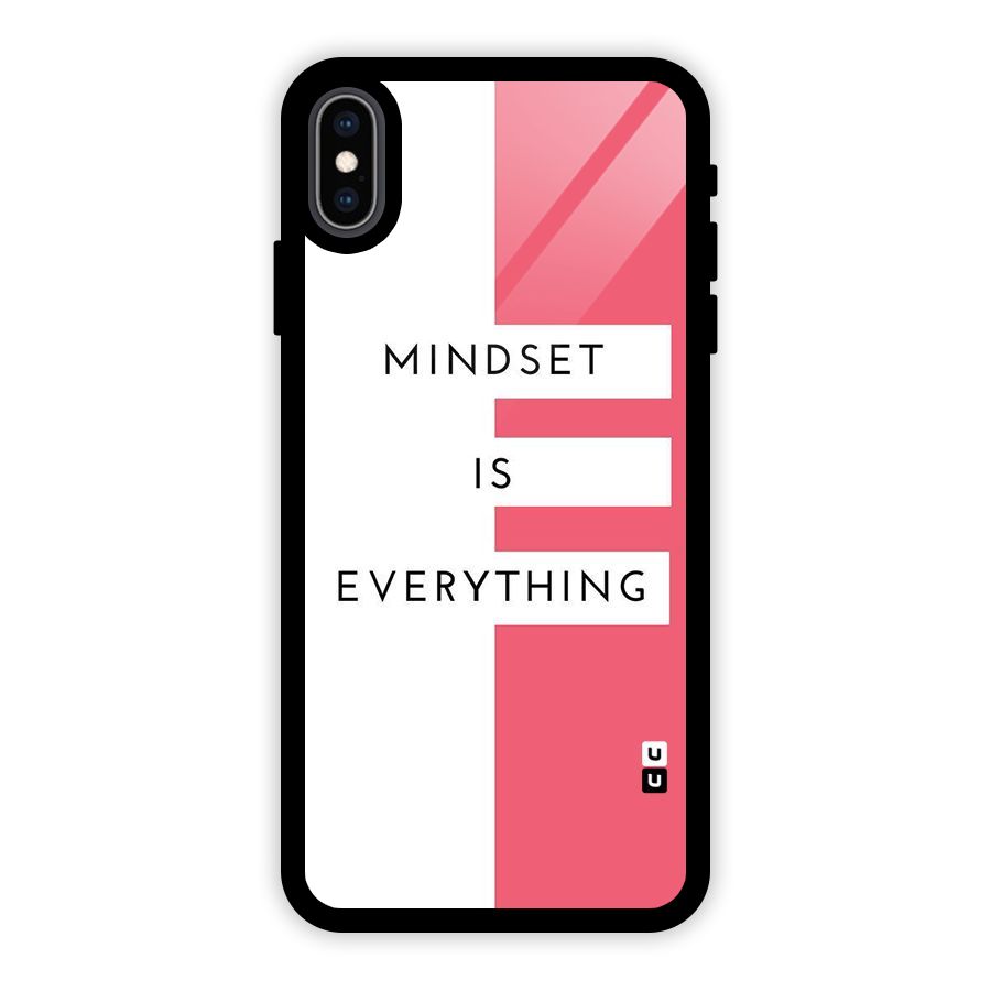 Mindset is Everything Glass Back Case for iPhone XS Max