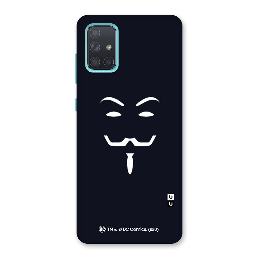 Minimal Anonymous Mask Back Case for Galaxy A71