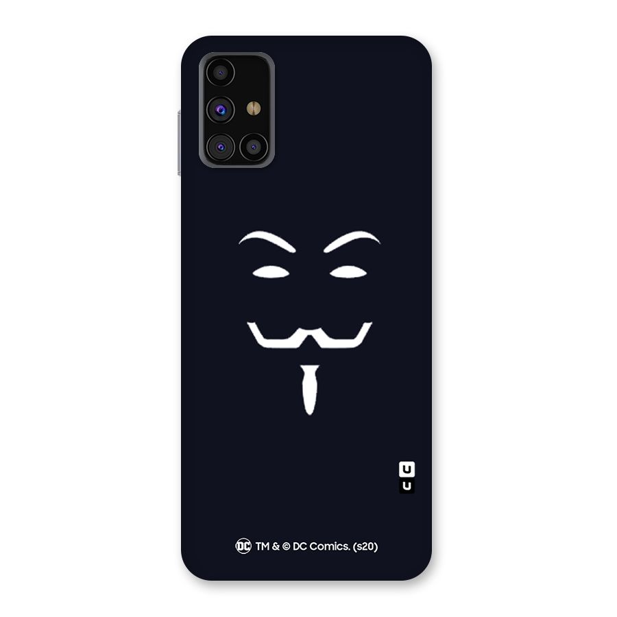 Minimal Anonymous Mask Back Case for Galaxy M31s
