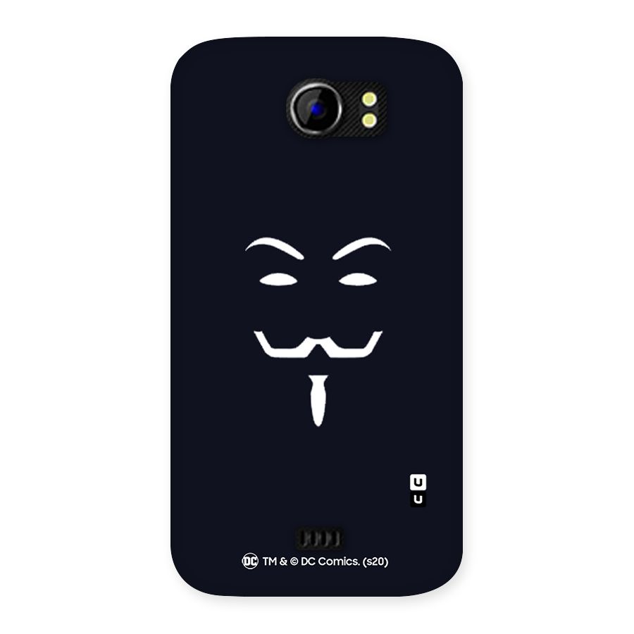 Minimal Anonymous Mask Back Case for Micromax Canvas 2 A110