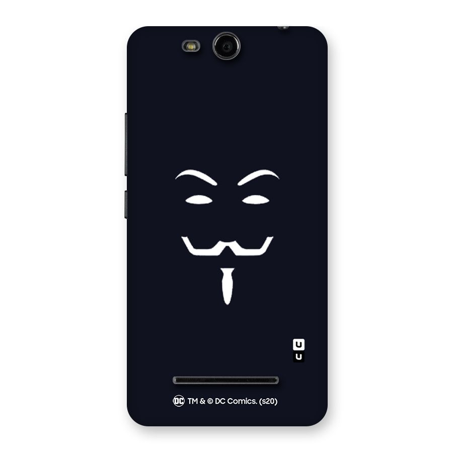 Minimal Anonymous Mask Back Case for Micromax Canvas Juice 3 Q392