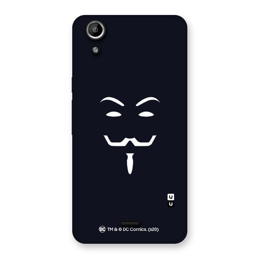Minimal Anonymous Mask Back Case for Micromax Canvas Selfie Lens Q345