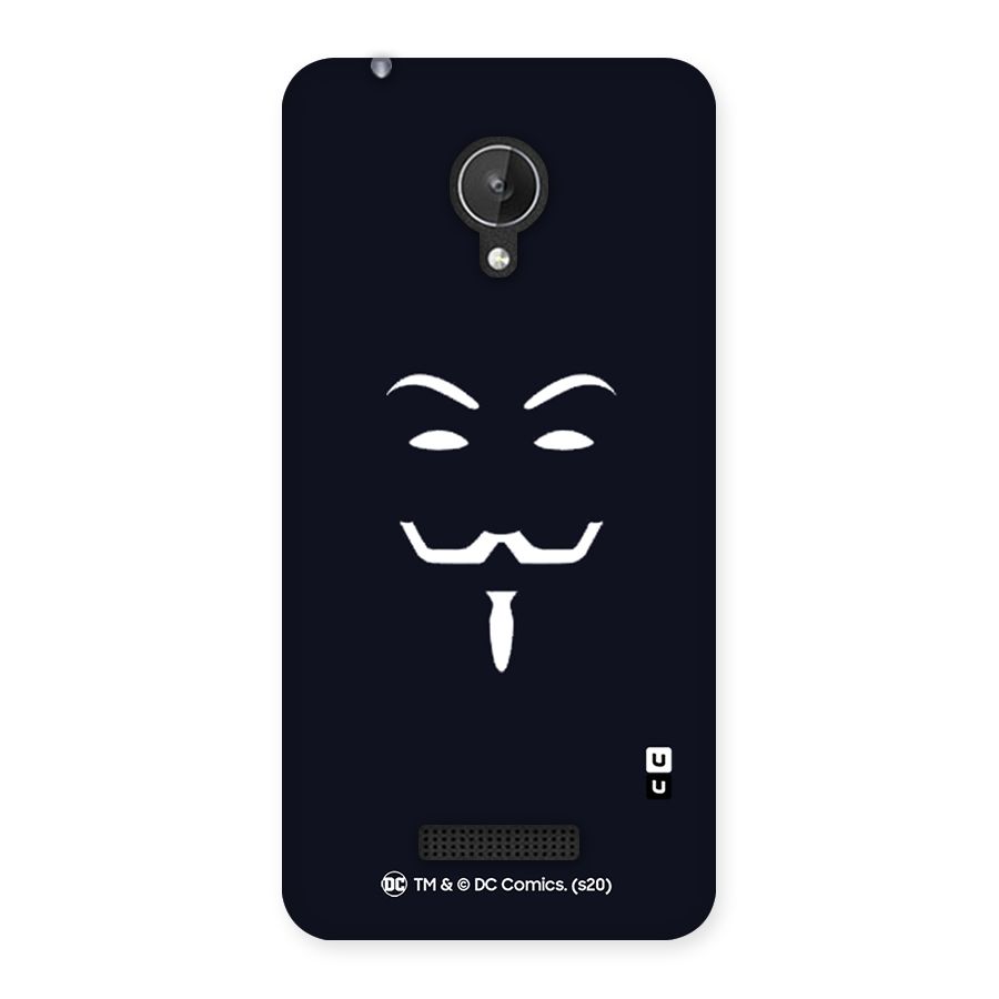 Minimal Anonymous Mask Back Case for Micromax Canvas Spark Q380
