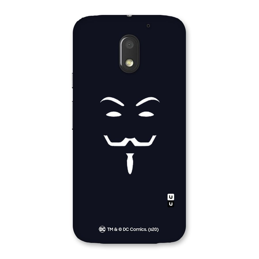 Minimal Anonymous Mask Back Case for Moto E3 Power