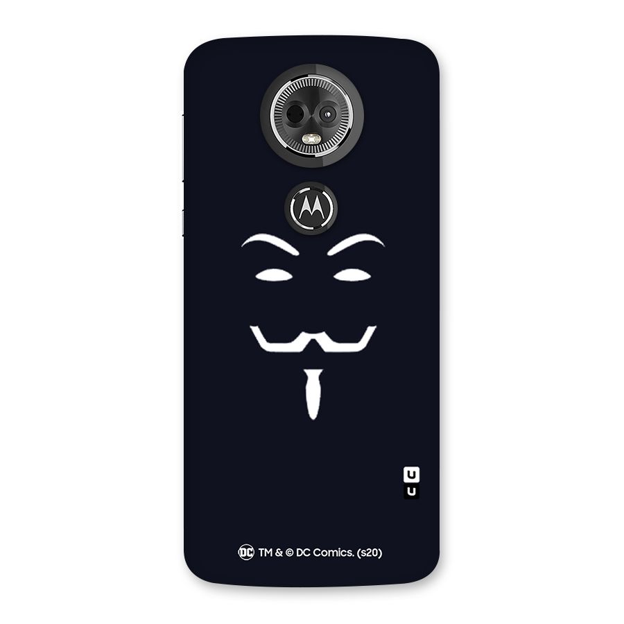 Minimal Anonymous Mask Back Case for Moto E5 Plus