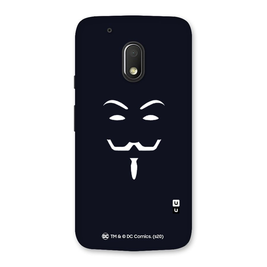 Minimal Anonymous Mask Back Case for Moto G4 Play