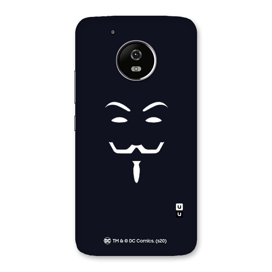 Minimal Anonymous Mask Back Case for Moto G5